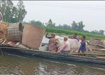 Flood like situation starts improving in Brahmaputra river basins in Gaibandha