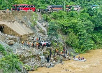 Nepal retrieves more bodies from buses swept away by landslide