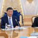 China's President Xi Jinping and Foreign Minister Wang Yi attend a meeting with Kazakhstan's President Kassym-Jomart Tokayev in Astana, Kazakhstan July 3, 2024. Press Service of the President of Kazakhstan/Handout via REUTERS