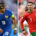 Kylian Mbappe and Cristiano Ronaldo will lead France and Portugal into their Euro 2024 quarter-final clash in Hamburg on Friday (Ozan KOSE)/AFP