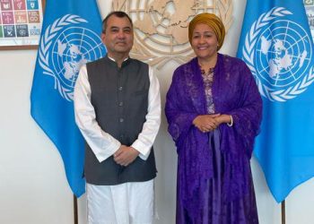 Saber Chowdhury meets UN Deputy Secretary General in UNHQ