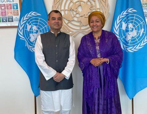 Saber Chowdhury meets UN Deputy Secretary General in UNHQ