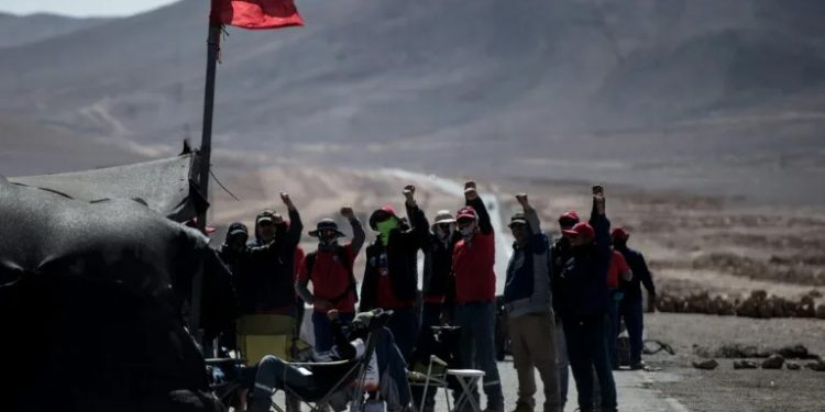 Workers strike at world’s biggest copper mine in Chile