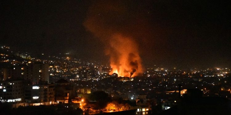 Israeli strikes pound southern Beirut suburbs