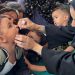A Palestinian child is vaccinated against polio, amid the Israel-Hamas conflict, in Deir Al-Balah in the central Gaza Strip, September 1, 2024. REUTERS/Hussam Al-Masr