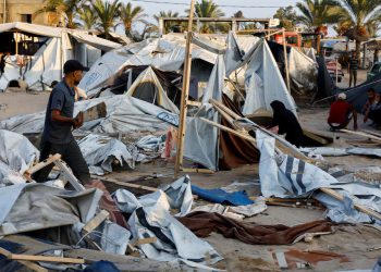 Dozens killed, wounded in Israeli strikes on Gaza tent camp, Gaza agency says