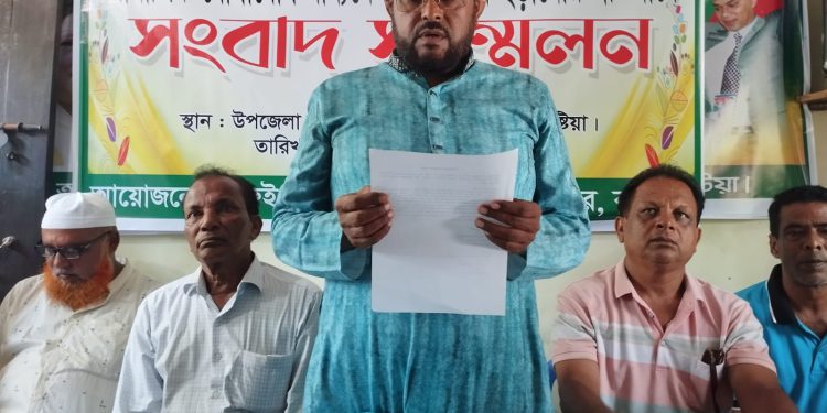 BNP leader’s press conference in Mirpur, Kushtia