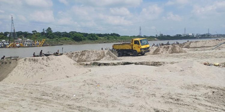Mymensingh A.League leaders illegally sold crores of government sand