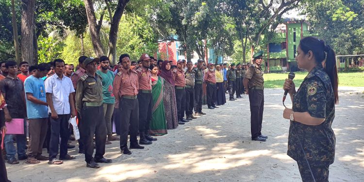 Selection of Ansar and VDP members in Akkelpur during Durga Puja