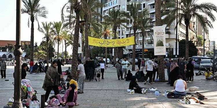 Thousands sleep on the streets as Israel strikes Beirut