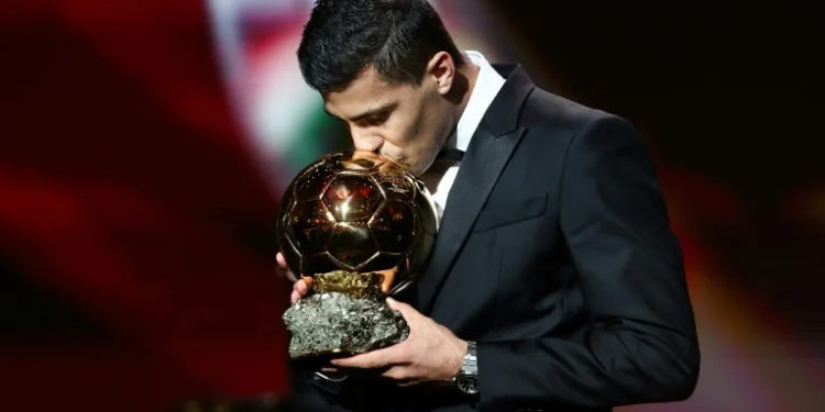 Rodri wins men’s Ballon d’Or as Real Madrid boycott