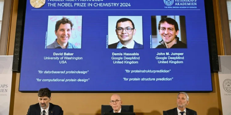 Trio wins chemistry Nobel for protein design, prediction