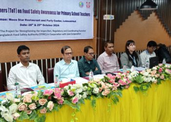 Providing training of trainers on food safety to primary school teachers in Lalmonirhat