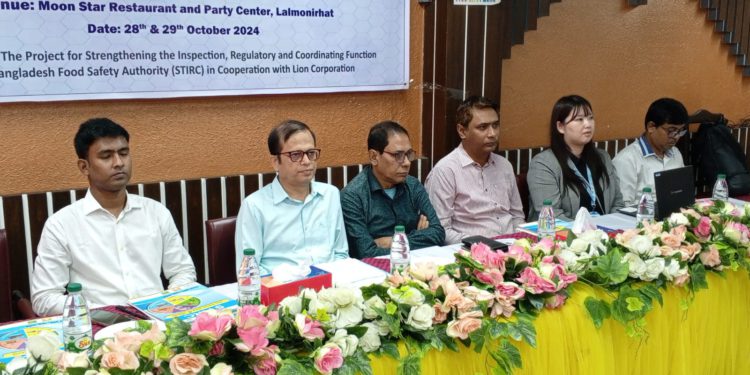 Providing training of trainers on food safety to primary school teachers in Lalmonirhat