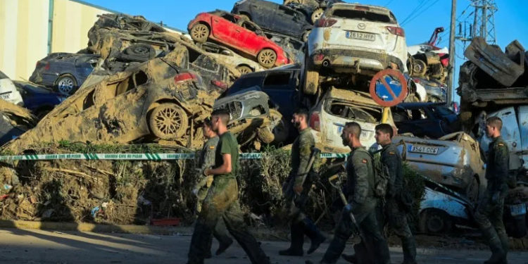 Anger has swept Spain after the October 29 catastrophe left a trail of destruction (JOSE JORDAN) (JOSE JORDAN/AFP/AFP)