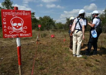 Cambodia was left one of the most heavily bombed and mined countries in the world after three decades of civil war (TANG CHHIN SOTHY) (TANG CHHIN SOTHY/AFP/AFP)