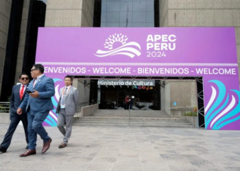 Themed: 'Empower. Include. Grow,' the 2024 APEC summit was to focus on trade and investment for inclusive growth (Cris BOURONCLE) (Cris BOURONCLE/AFP/AFP)