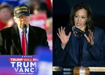 Harris vows Gaza peace, Trump tone darkens in final hours