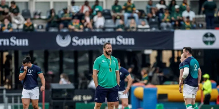 Ireland coach Andy Farrell leaves for British & Irish Lions duty and as a parting gift would like a win over Australia (PHILL MAGAKOE) (PHILL MAGAKOE/AFP/AFP)