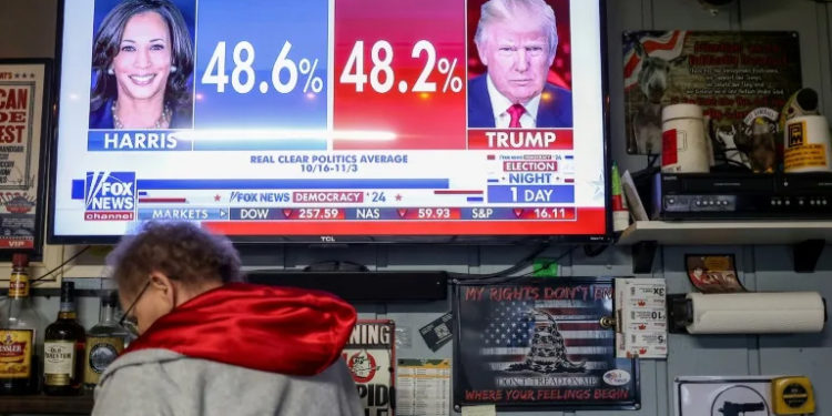 Most Asian markets rise as US heads to polls in toss-up vote