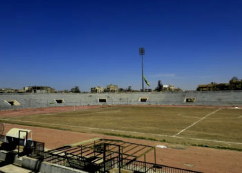 Prisoners had scrawled messages on the walls of the jail inside the Raqa stadium (Delil souleiman) (Delil souleiman/AFP/AFP)