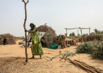 weather-related disasters have displaced some 220 million people inside their countries over the past decade alone © Daniel Beloumou Olomo / AFP/File