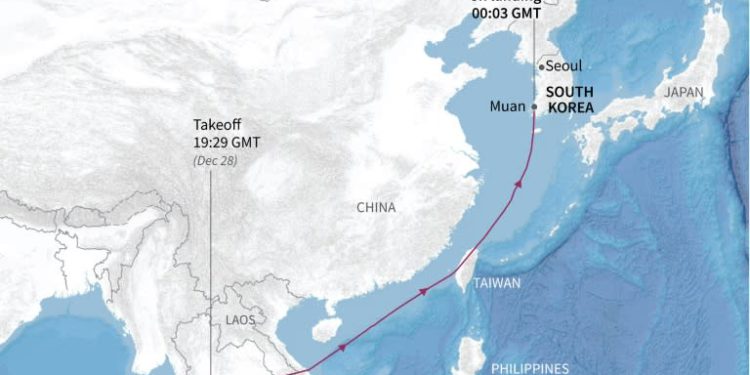 All but two feared dead after South Korea plane crashes with 181 aboard
