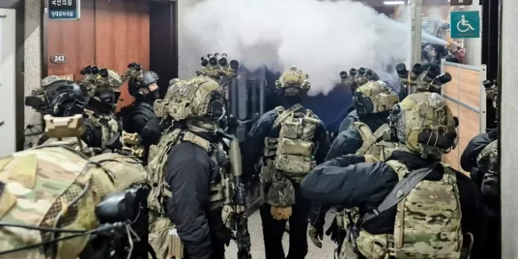 Soldiers vs office chairs: South Korea’s martial law standoff