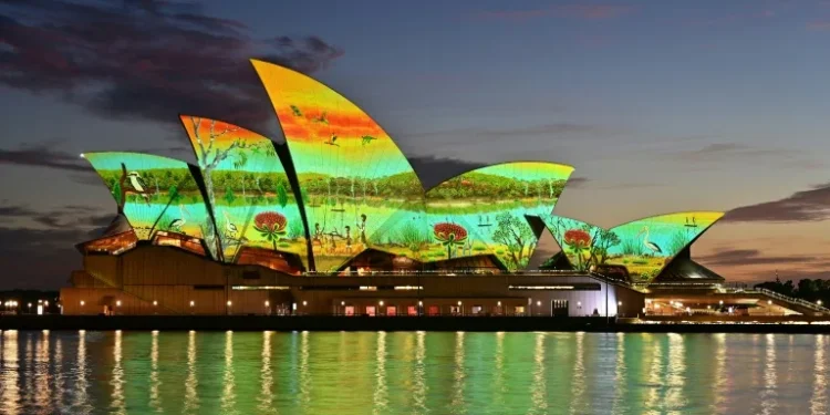 Indigenous rights activists protest on Australia Day