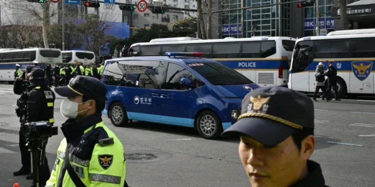 South Korea’s president in court as investigators seek to extend detention