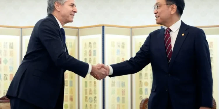 North Korea fires missile as Blinken seeks stability in South