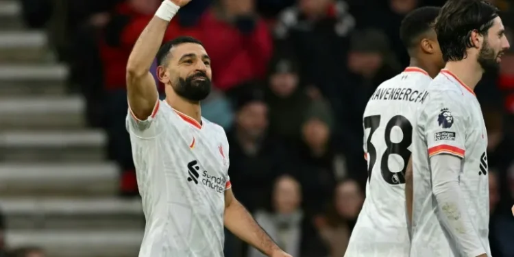 Salah takes Liverpool nine clear, Forest hit Brighton for seven