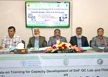 BARI holds Training on Pesticide Residue Analysis in Fish Sample