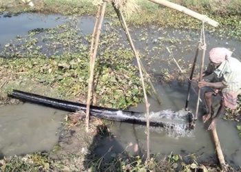 Ancient tradition of irrigating cropland with a pressure is disappearing day by day