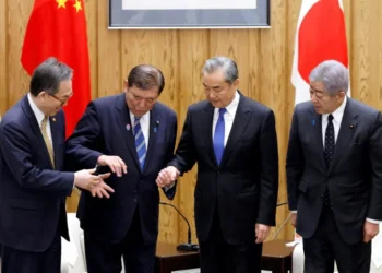 Prime Minister Shigeru Ishiba stressed the importance of 'pragmatic diplomacy' (Franck ROBICHON) (Franck ROBICHON/POOL/AFP)