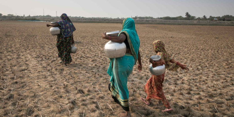 Drinking water crisis due to salinity