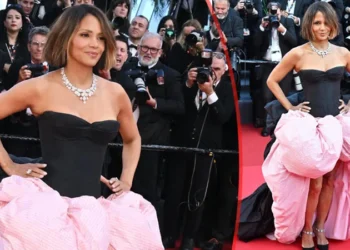 Halle Berry shines on the red carpet despite rules