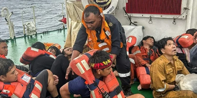 Container ship sinks off India’s south coast with hazardous cargo