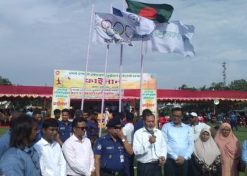 Manda took the title in the DC Tournament Football Final in Naogaon