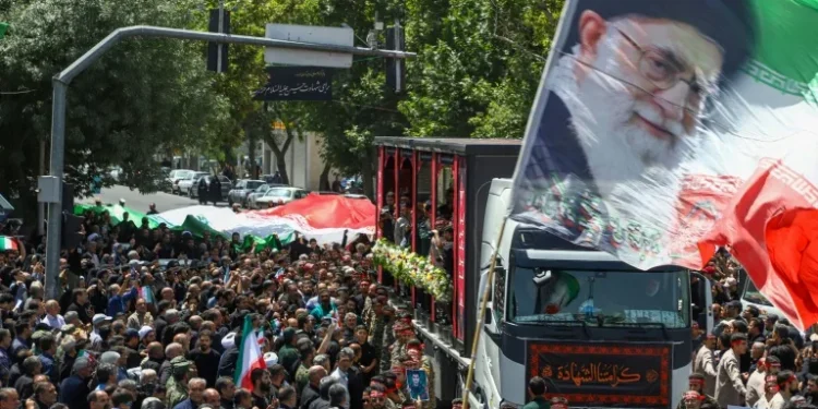 Iran holds state funeral for top brass slain in war with Israel