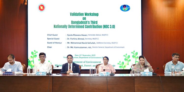 Bangladesh Requires USD 116.8 Billion to Implement NDC 3.0 to Reduce 84.92 million tonnes of CO₂eq emission. – Environment Adviser