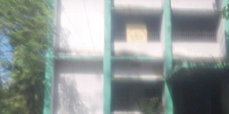 The poor condition of the telephone exchange in Tarash, Sirajgonj district