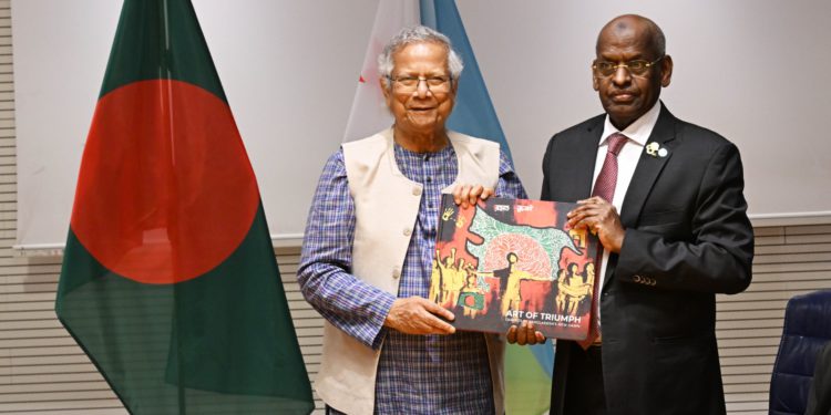 Djibouti PM Meets Bangladesh Chief Adviser