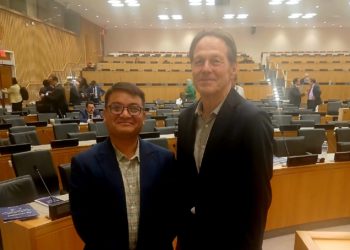 SAARC Journalist Forum President Lama Meets Rolf Alter, CEPA Vice Chairman During UN Session
