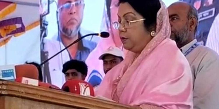 Civil Aviation and Tourism Minister Afroza Khanam Rita at the freshman reception in Manikganj
