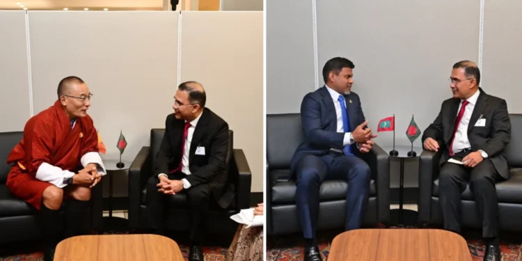 PM holds separate meetings with Bhutan PM, Maldives Vice President